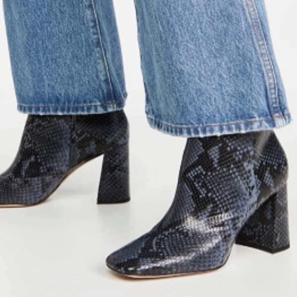 Sam Edelman Codie Snake Print Ankle Boots